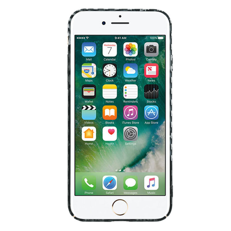 Husa iPhone 7 Techsuit Carbonite FiberShell, gri