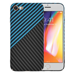 Husa iPhone 8 Techsuit Carbonite FiberShell, bleu