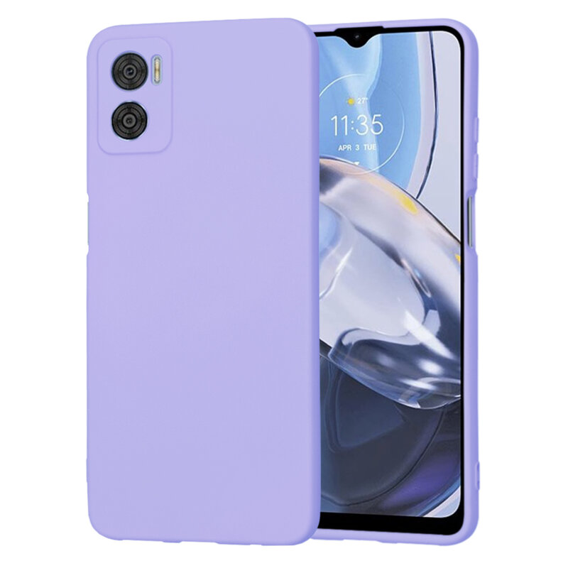 Husa silicon Motorola Moto E22 Techsuit SoftFlex, violet