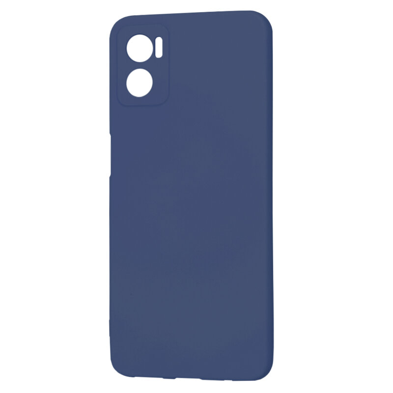 Husa silicon Motorola Moto E22 Techsuit SoftFlex, bleumarin