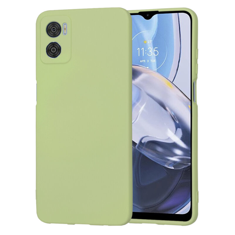 Husa silicon Motorola Moto E22 Techsuit SoftFlex, verde