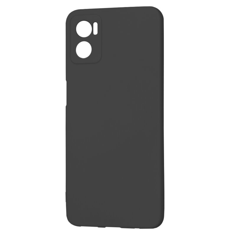 Husa silicon Motorola Moto E22 Techsuit SoftFlex, negru