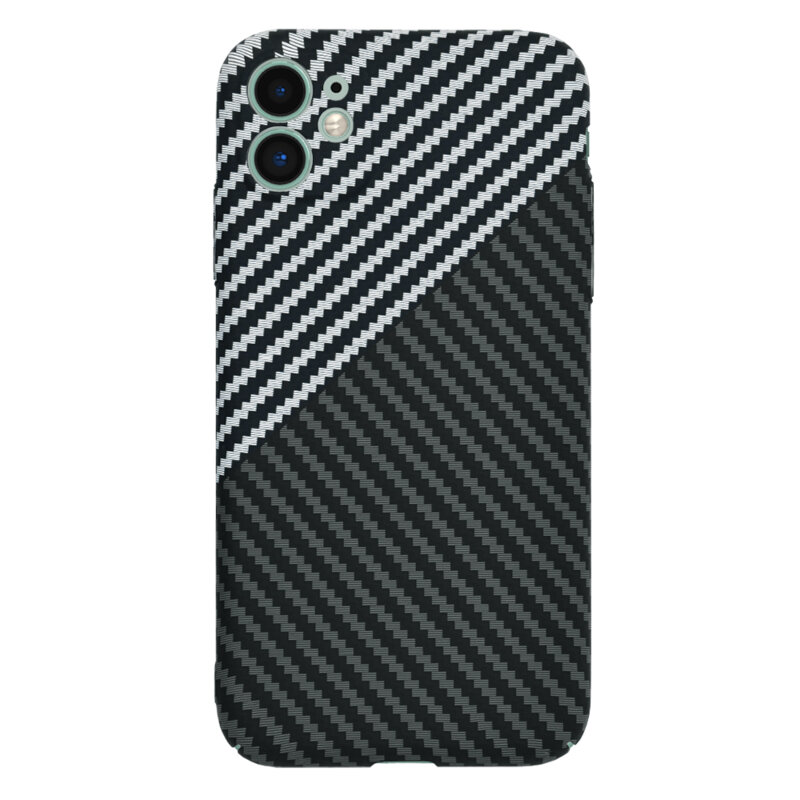 Husa iPhone 11 Techsuit Carbonite FiberShell, gri