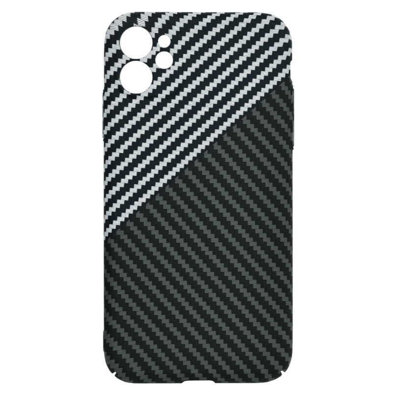 Husa iPhone 11 Techsuit Carbonite FiberShell, gri