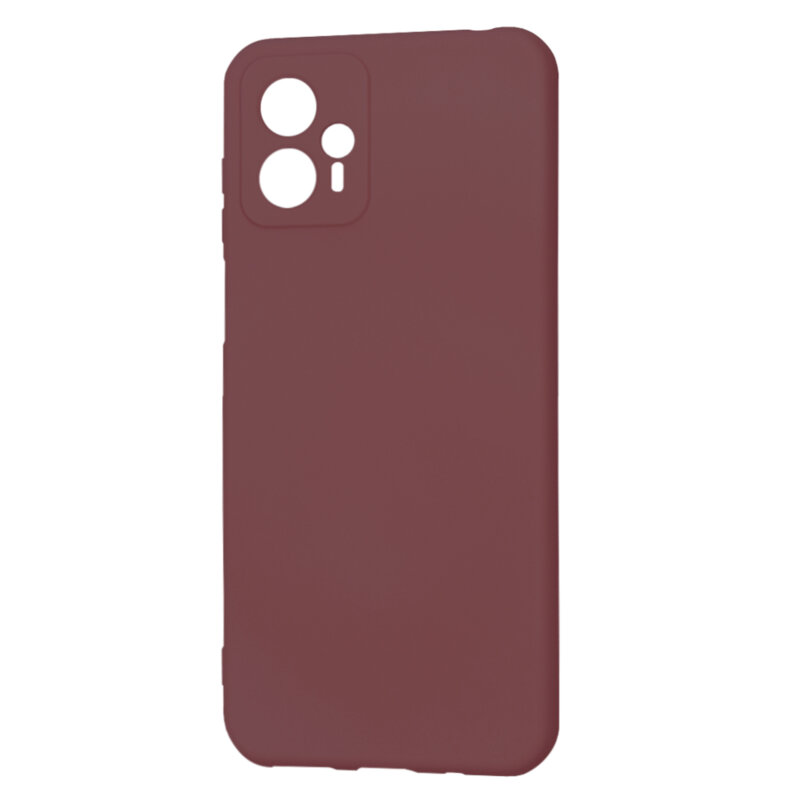 Husa silicon Motorola Moto G23 Techsuit SoftFlex, bordo