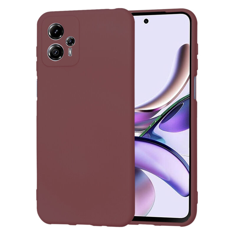 Husa silicon Motorola Moto G13 Techsuit SoftFlex, bordo