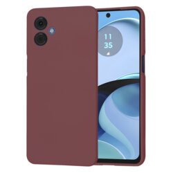 Husa silicon Motorola Moto G14 Techsuit SoftFlex, bordo