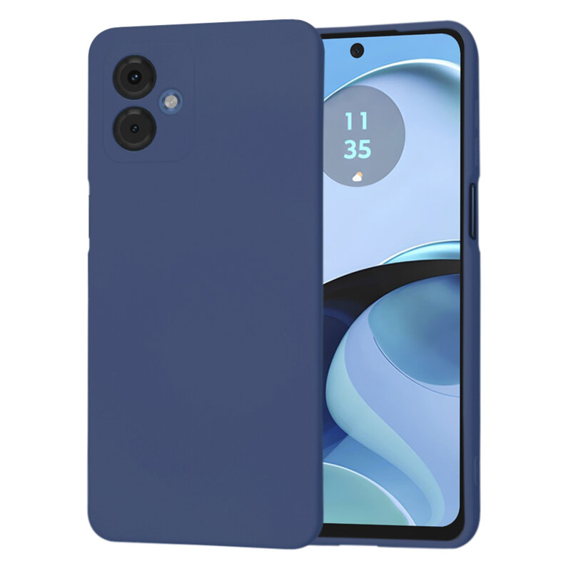 Husa silicon Motorola Moto G14 Techsuit SoftFlex, bleumarin