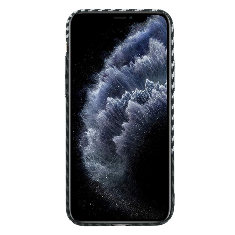Husa iPhone 11 Pro Techsuit Carbonite FiberShell, gri