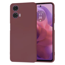 Husa silicon Motorola Moto G24 Techsuit SoftFlex, bordo