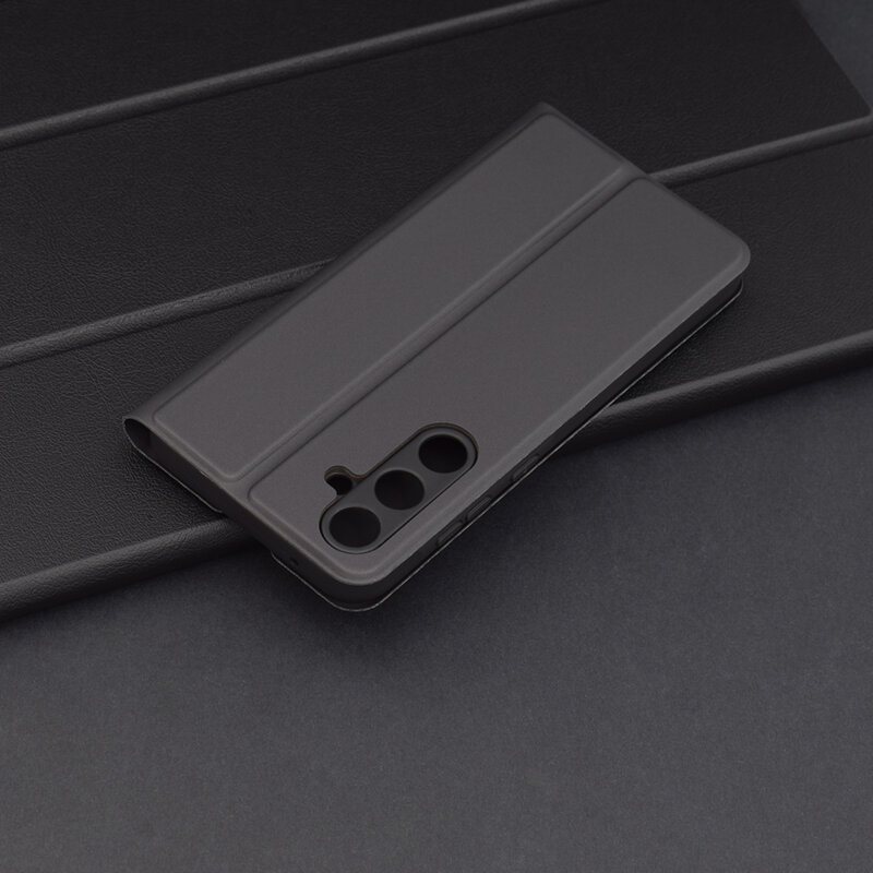 Husa Samsung Galaxy A55 5G Techsuit Magskin Book, negru