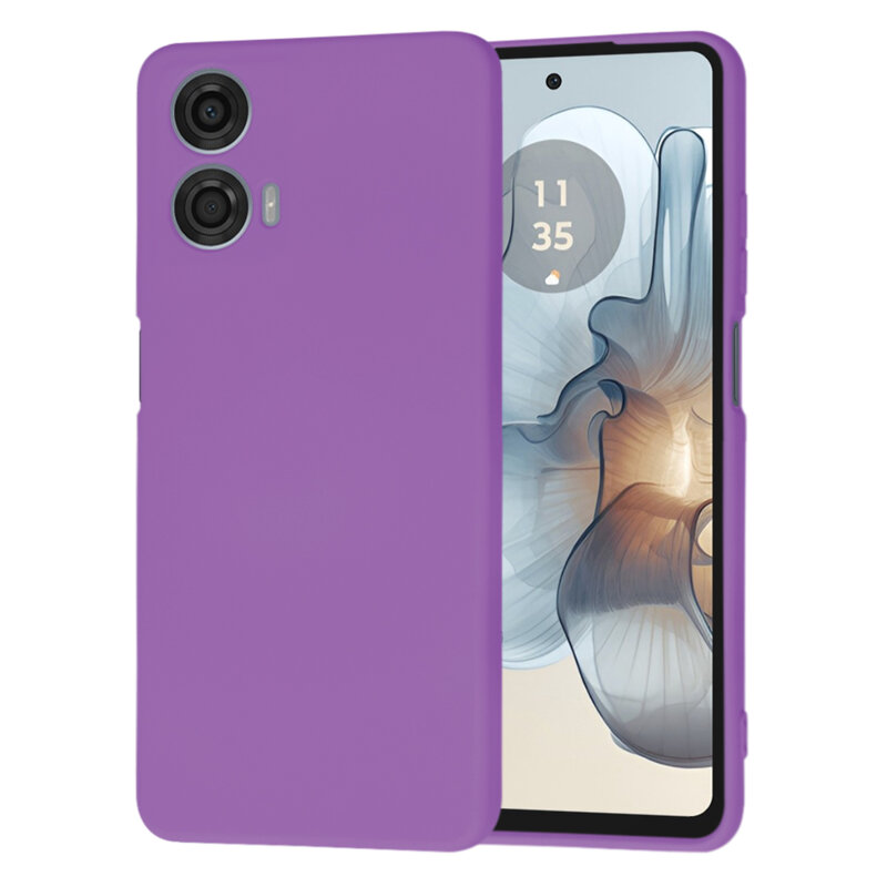 Husa silicon Motorola Moto G24 Power Techsuit SoftFlex, mov