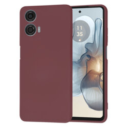 Husa silicon Motorola Moto G24 Power Techsuit SoftFlex, bordo