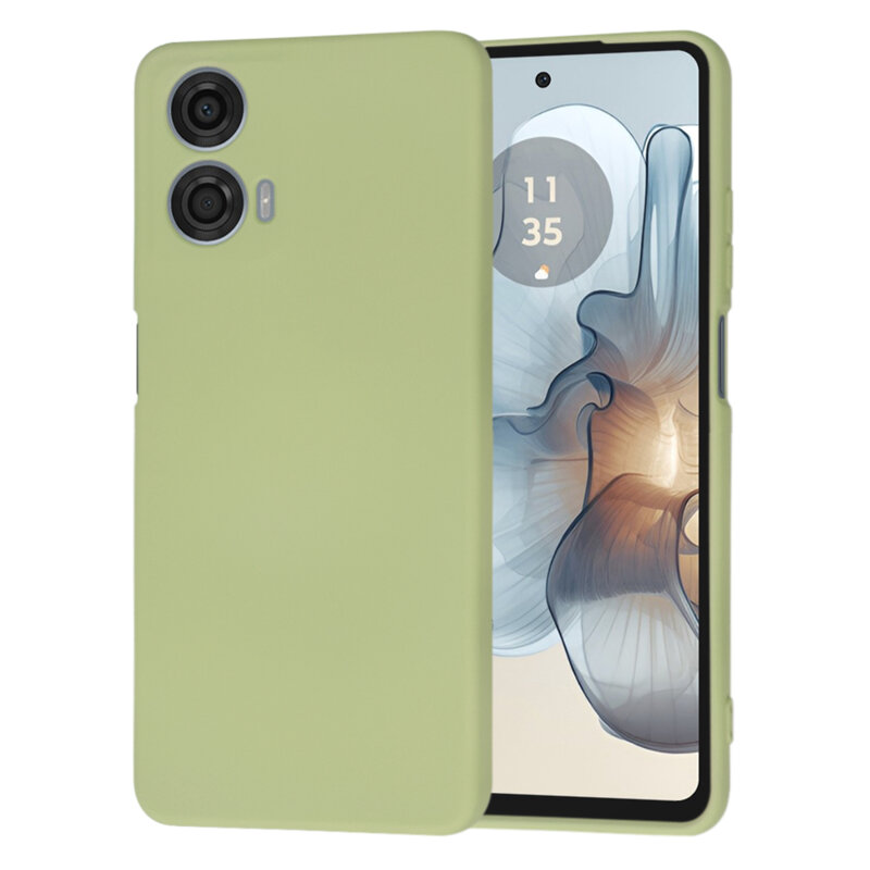 Husa silicon Motorola Moto G24 Power Techsuit SoftFlex, verde