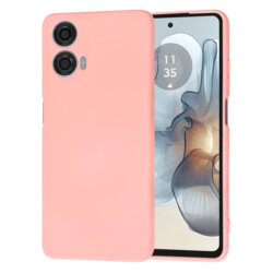Husa silicon Motorola Moto G24 Power Techsuit SoftFlex, roz