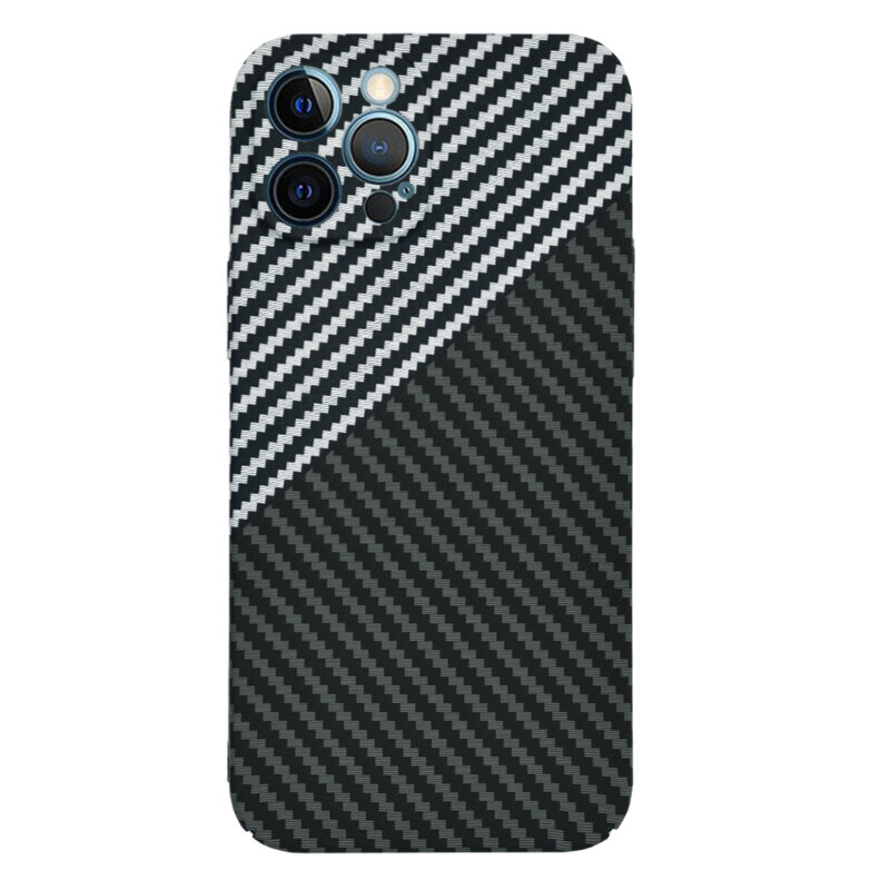 Husa iPhone 12 Pro Max Techsuit Carbonite FiberShell, gri