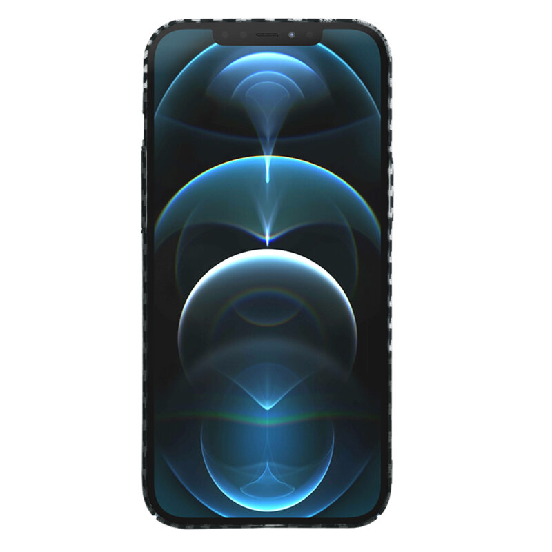 Husa iPhone 12 Pro Max Techsuit Carbonite FiberShell, gri
