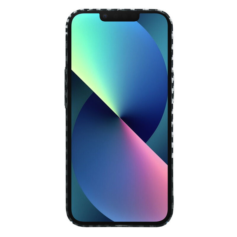 Husa iPhone 13 Techsuit Carbonite FiberShell, gri