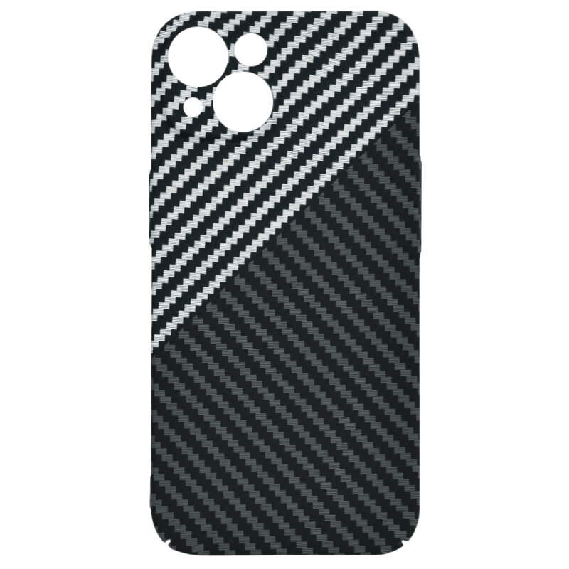 Husa iPhone 13 Techsuit Carbonite FiberShell, gri