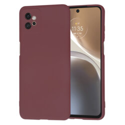 Husa silicon Motorola Moto G32 Techsuit SoftFlex, bordo