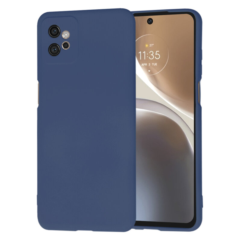 Husa silicon Motorola Moto G32 Techsuit SoftFlex, bleumarin