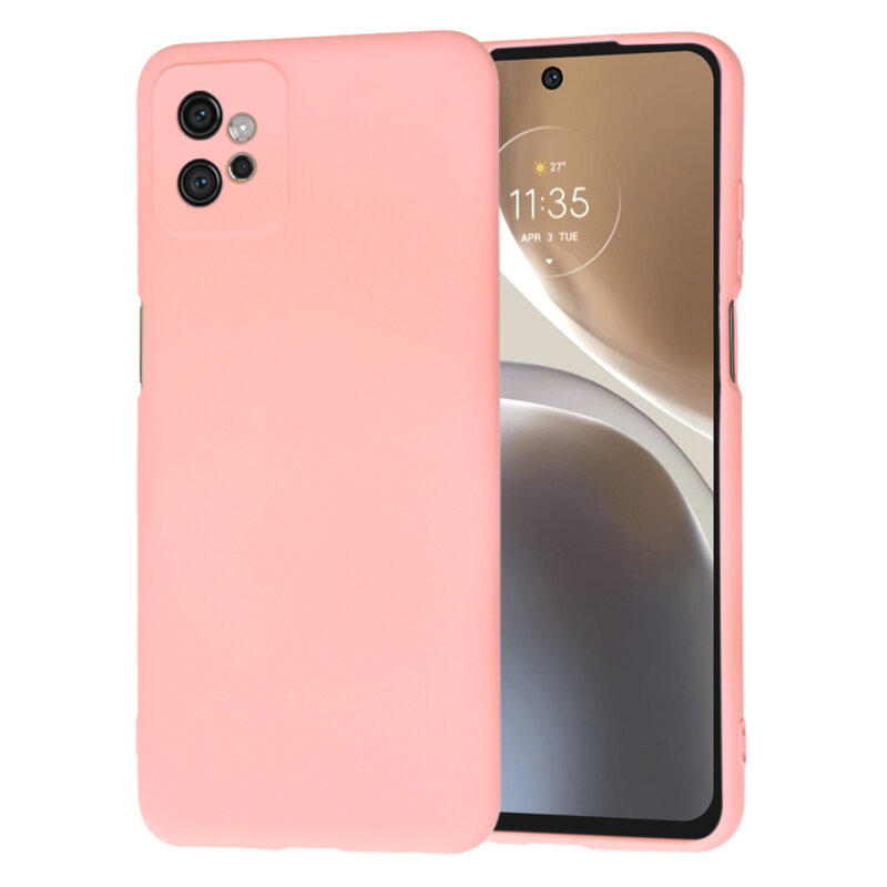 Husa silicon Motorola Moto G32 Techsuit SoftFlex, roz