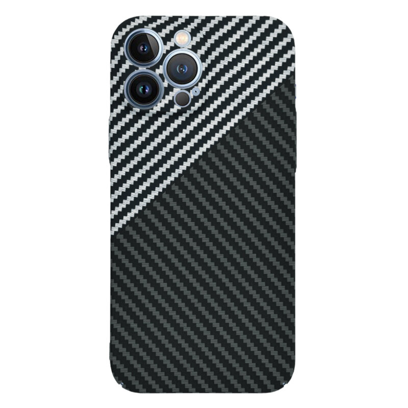 Husa iPhone 13 Pro Max Techsuit Carbonite FiberShell, gri