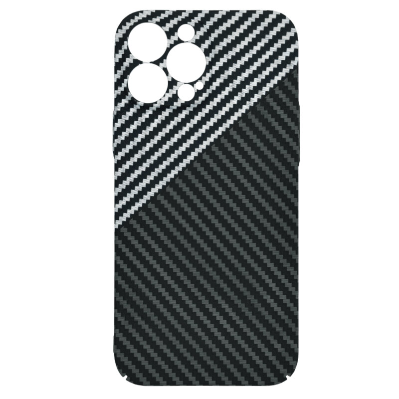 Husa iPhone 13 Pro Max Techsuit Carbonite FiberShell, gri