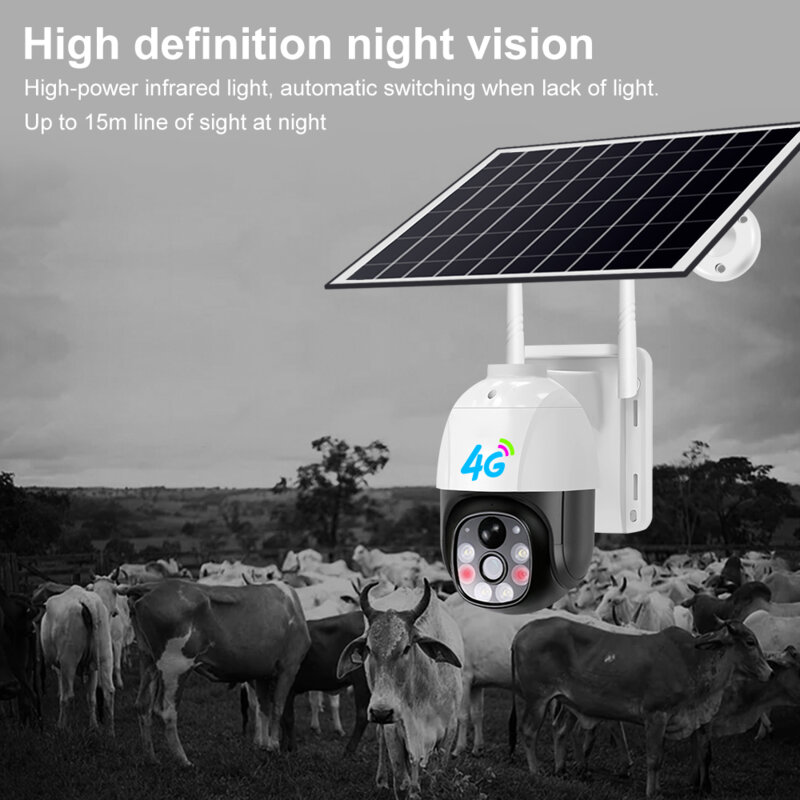 Camera supraveghere 4G cu panou solar si cartela sim Techsuit VC9-4G