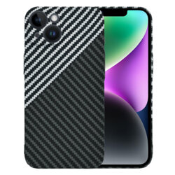 Husa iPhone 14 Techsuit Carbonite FiberShell, gri