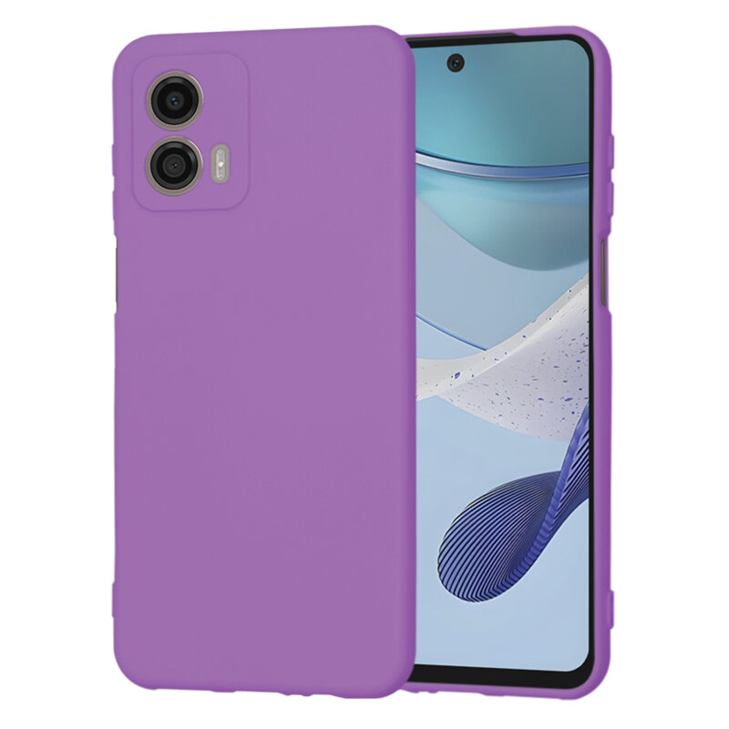 Husa silicon Motorola Moto G53 Techsuit SoftFlex, mov