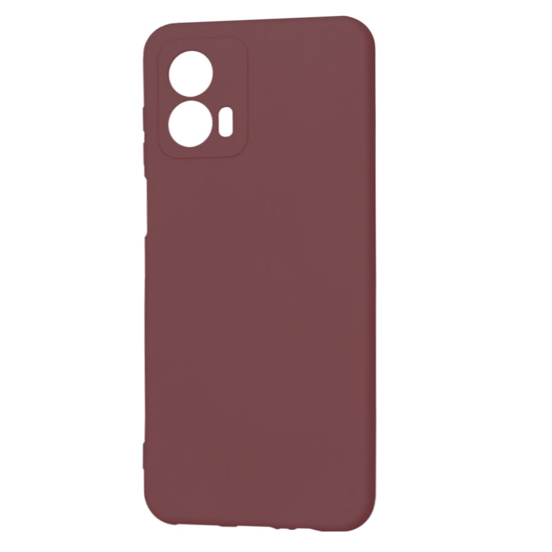 Husa silicon Motorola Moto G53 Techsuit SoftFlex, bordo