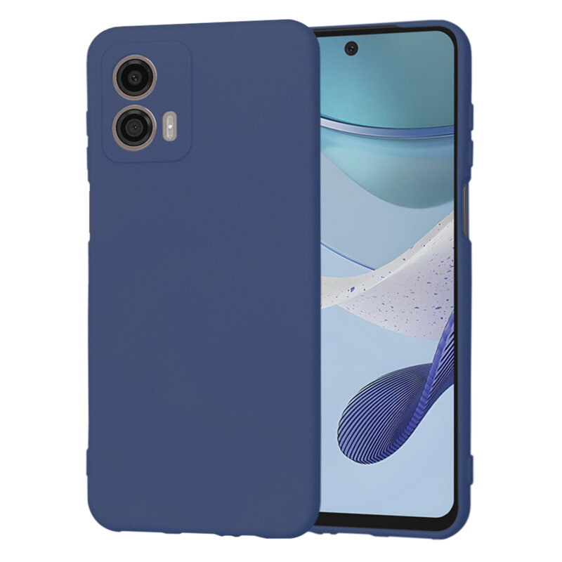 Husa silicon Motorola Moto G53 Techsuit SoftFlex, bleumarin