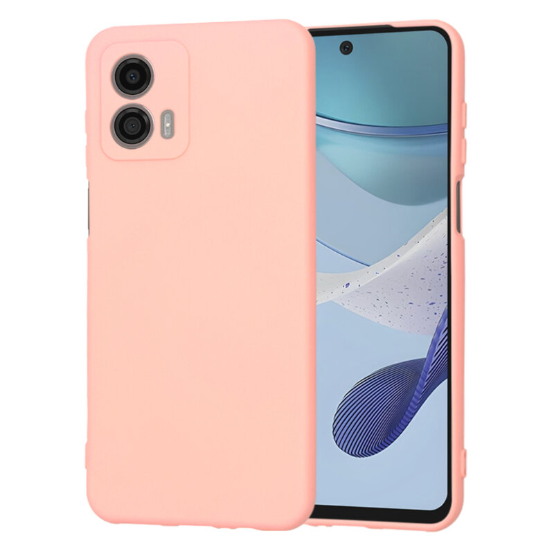 Husa silicon Motorola Moto G53 Techsuit SoftFlex, roz
