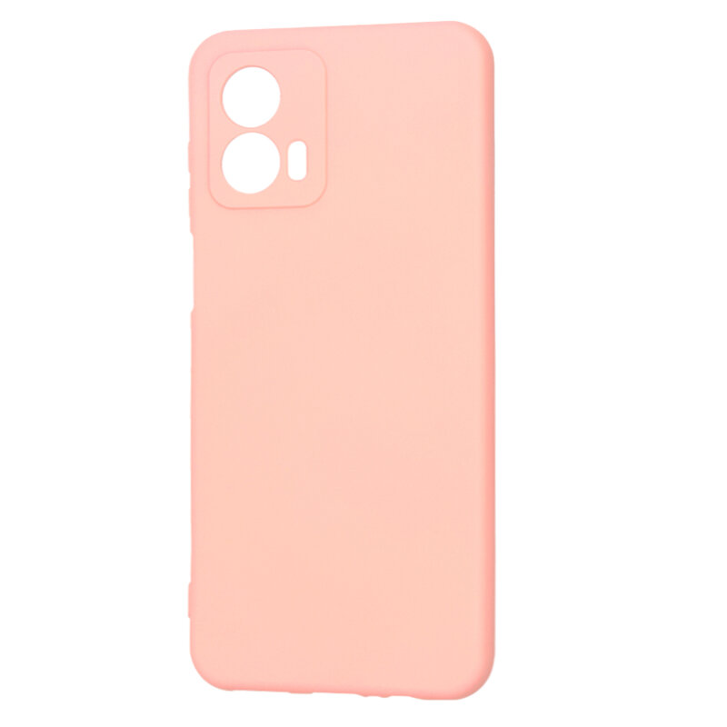 Husa silicon Motorola Moto G53 Techsuit SoftFlex, roz