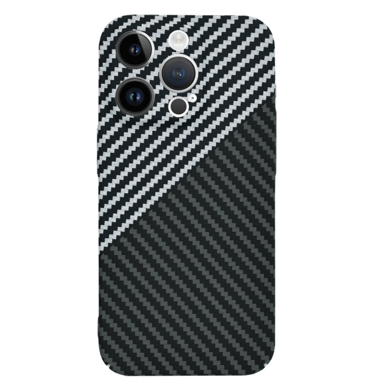 Husa iPhone 14 Pro Techsuit Carbonite FiberShell, gri