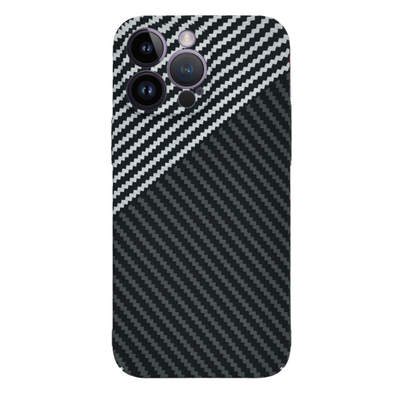 Husa iPhone 14 Pro Max Techsuit Carbonite FiberShell, gri