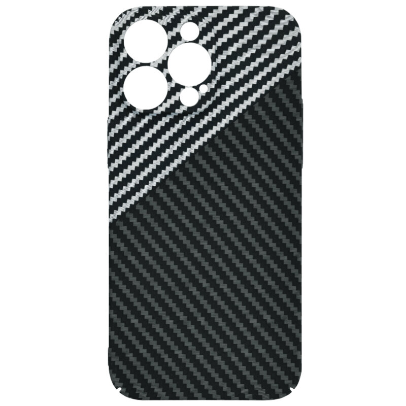 Husa iPhone 14 Pro Max Techsuit Carbonite FiberShell, gri