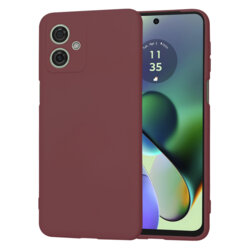 Husa silicon Motorola Moto G54 Techsuit SoftFlex, bordo