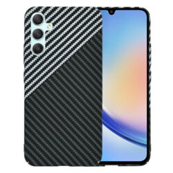 Husa Samsung Galaxy A34 5G Techsuit Carbonite FiberShell, gri