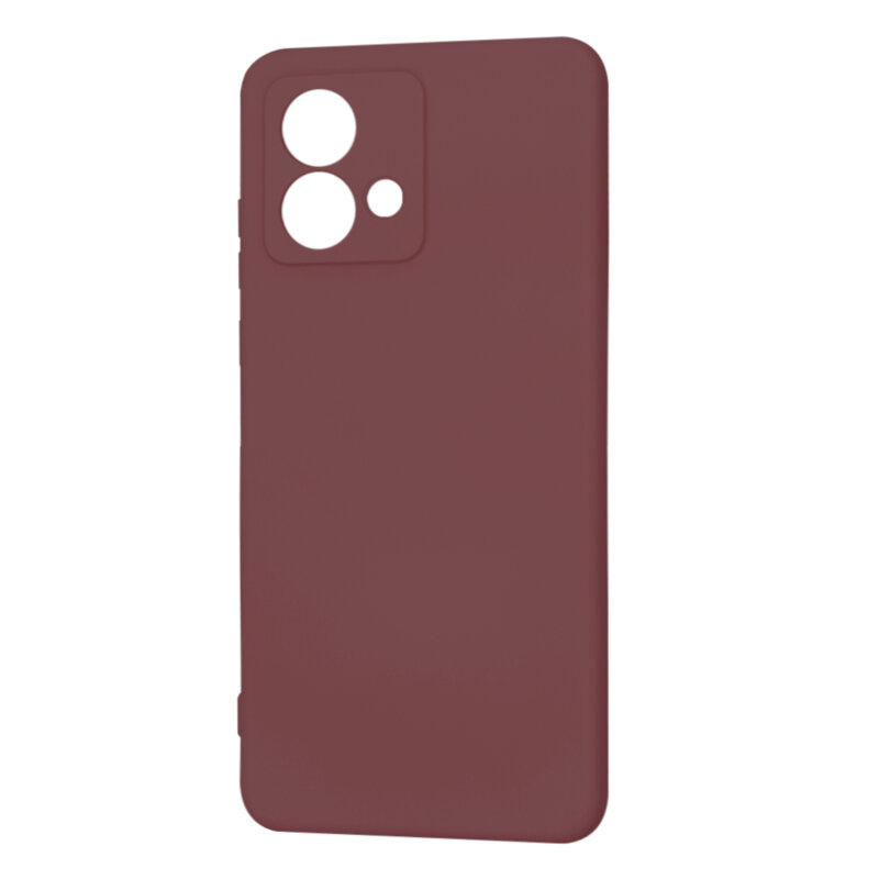 Husa silicon Motorola Moto G84 Techsuit SoftFlex, bordo