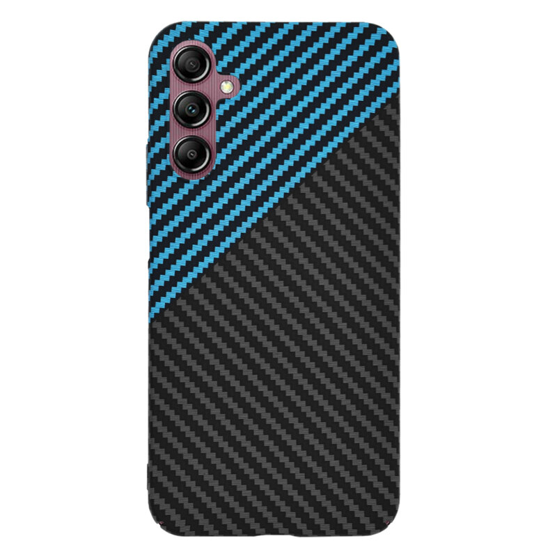 Husa Samsung Galaxy A14 4G Techsuit Carbonite FiberShell, bleu