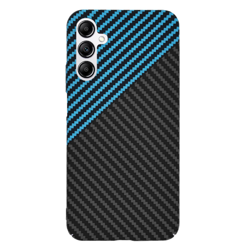 Husa Samsung Galaxy A14 5G Techsuit Carbonite FiberShell, bleu