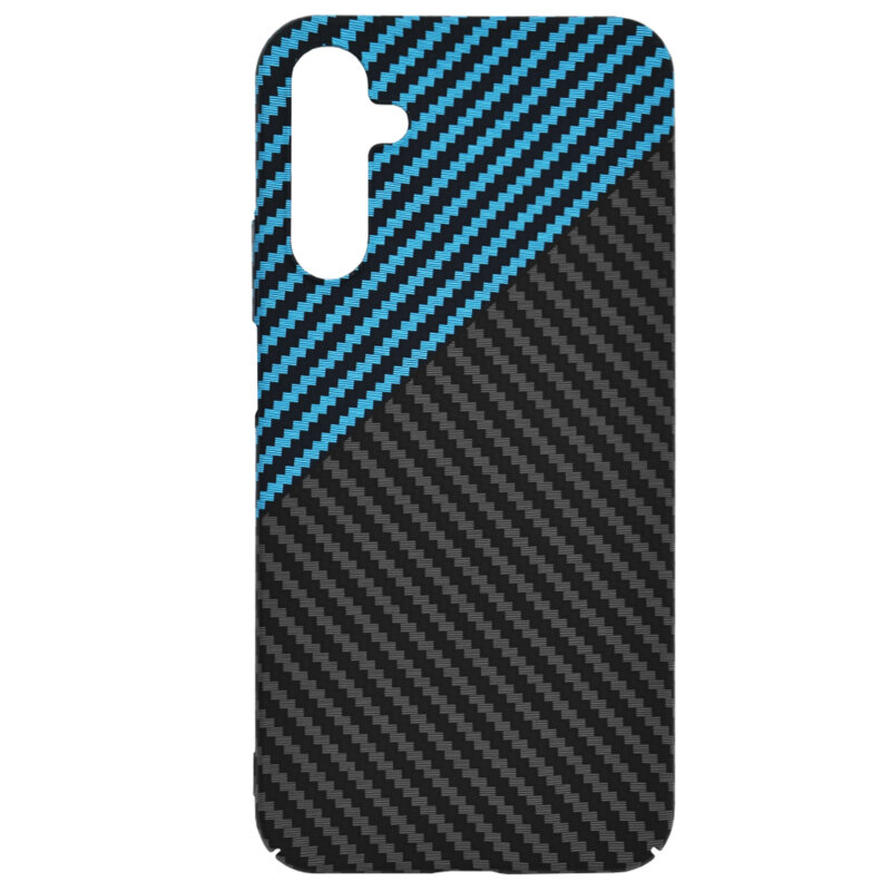Husa Samsung Galaxy A14 5G Techsuit Carbonite FiberShell, bleu