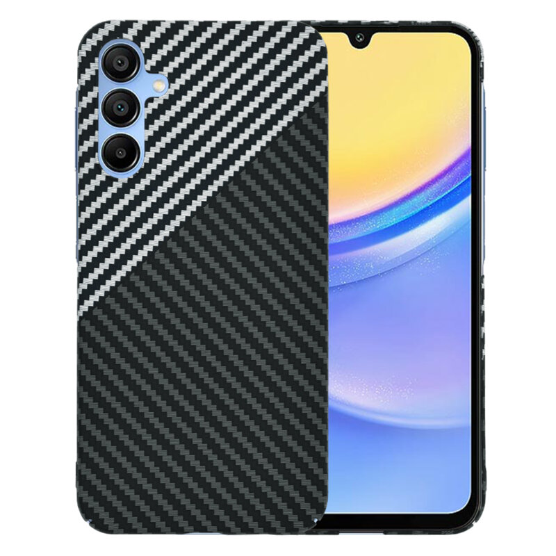 Husa Samsung Galaxy A15 5G Techsuit Carbonite FiberShell, gri