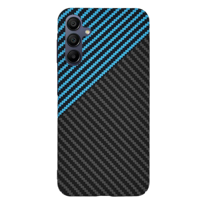 Husa Samsung Galaxy A15 4G Techsuit Carbonite FiberShell, bleu