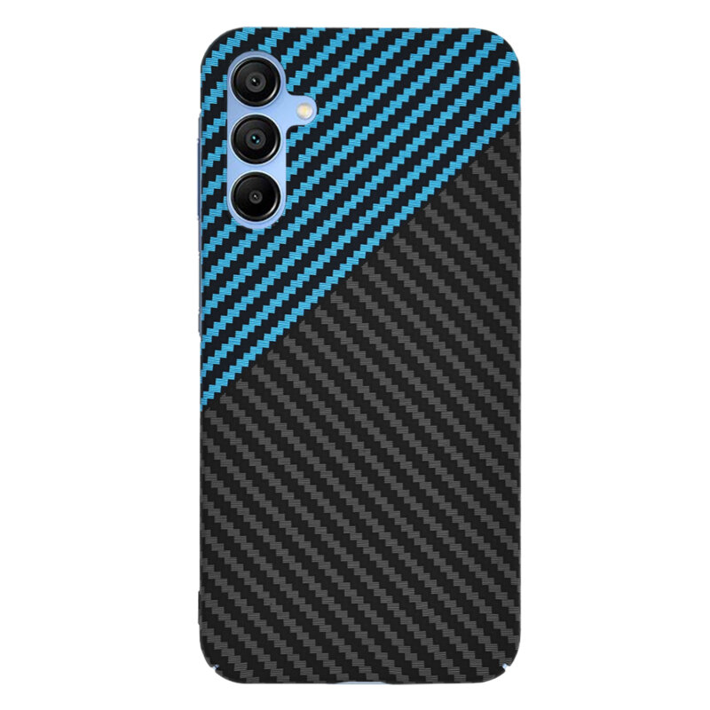 Husa Samsung Galaxy A15 5G Techsuit Carbonite FiberShell, bleu