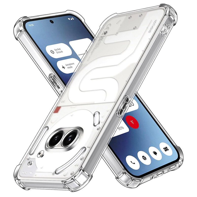 Husa Nothing Phone (2a) Plus Techsuit Shockproof Clear Silicone, transparenta