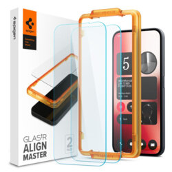 Folie sticla Nothing Phone (2a) Plus Spigen Glas.tR Align Master, transparenta