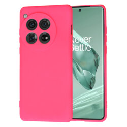 Husa silicon OnePlus 12 Techsuit SoftFlex, fucsia